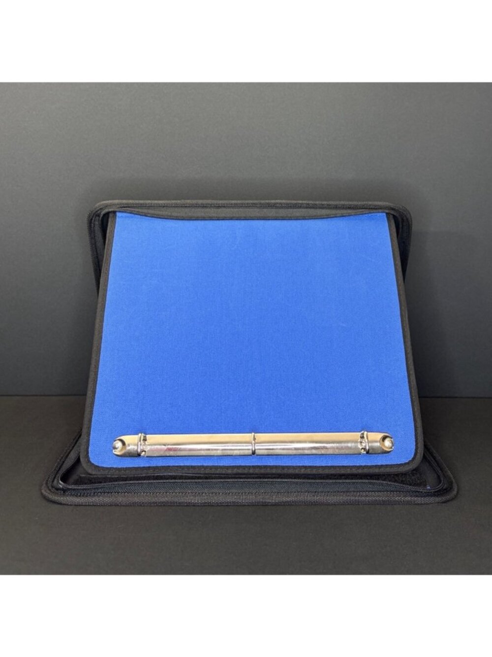 Black Blue Hardcover Zippered Sketchbook 3 Ring Binder Artist Artwork Drawing - Picture 2 of 16